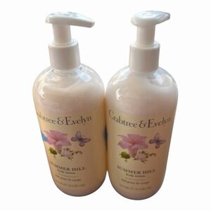 2 Crabtree & Evelyn SUMMER HILL  Body Lotion 16.9 oz NEW